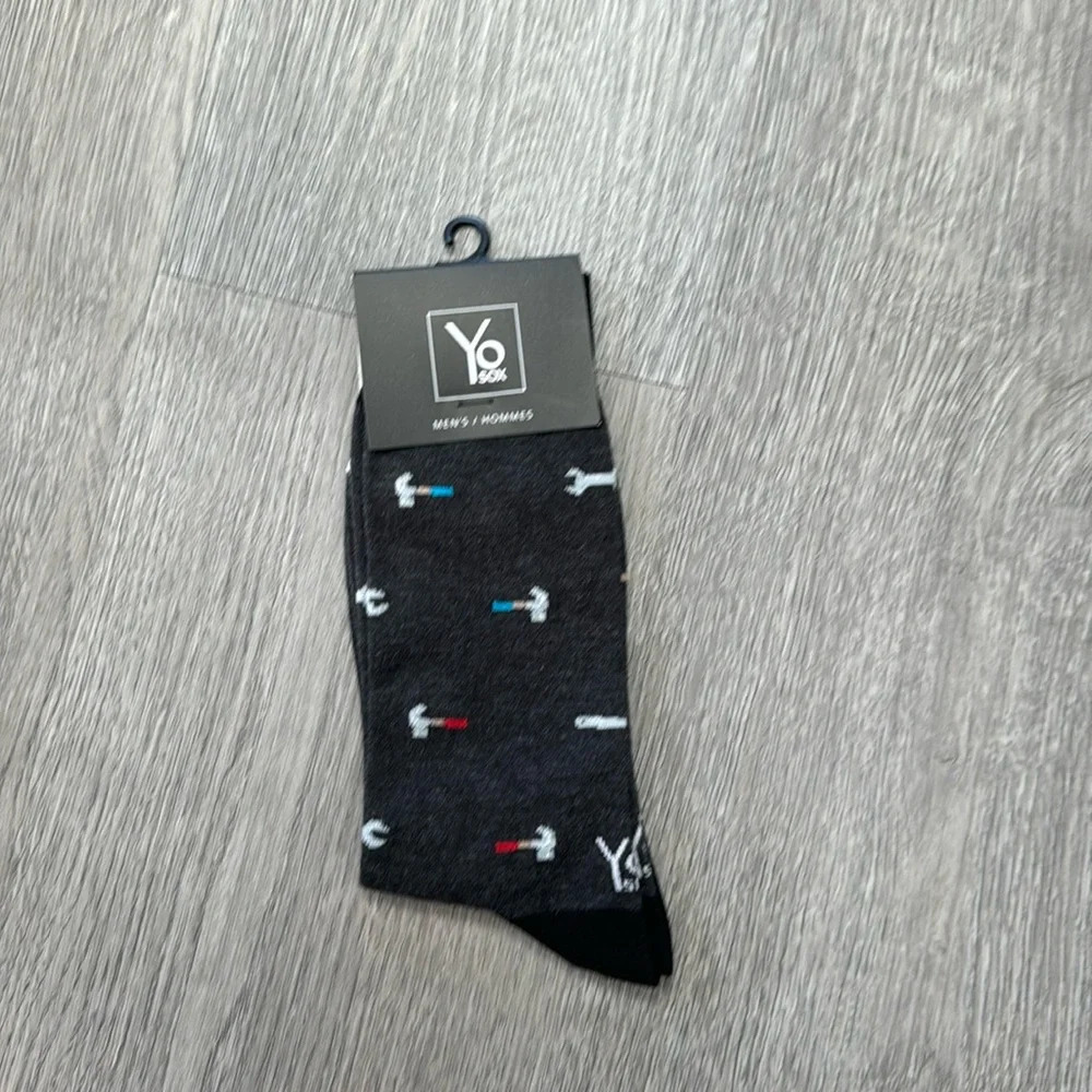 Yo-Sox Wrench & Hammer Craftsman Formal Socks Size 7-12